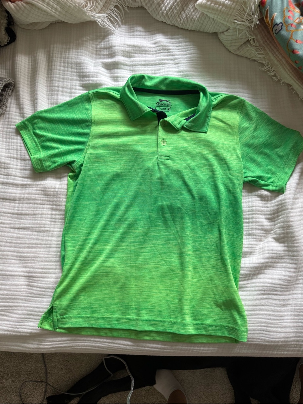 Boys' Neon Green Polo Shirt